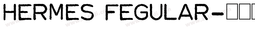 HERMES FEGULAR字体转换